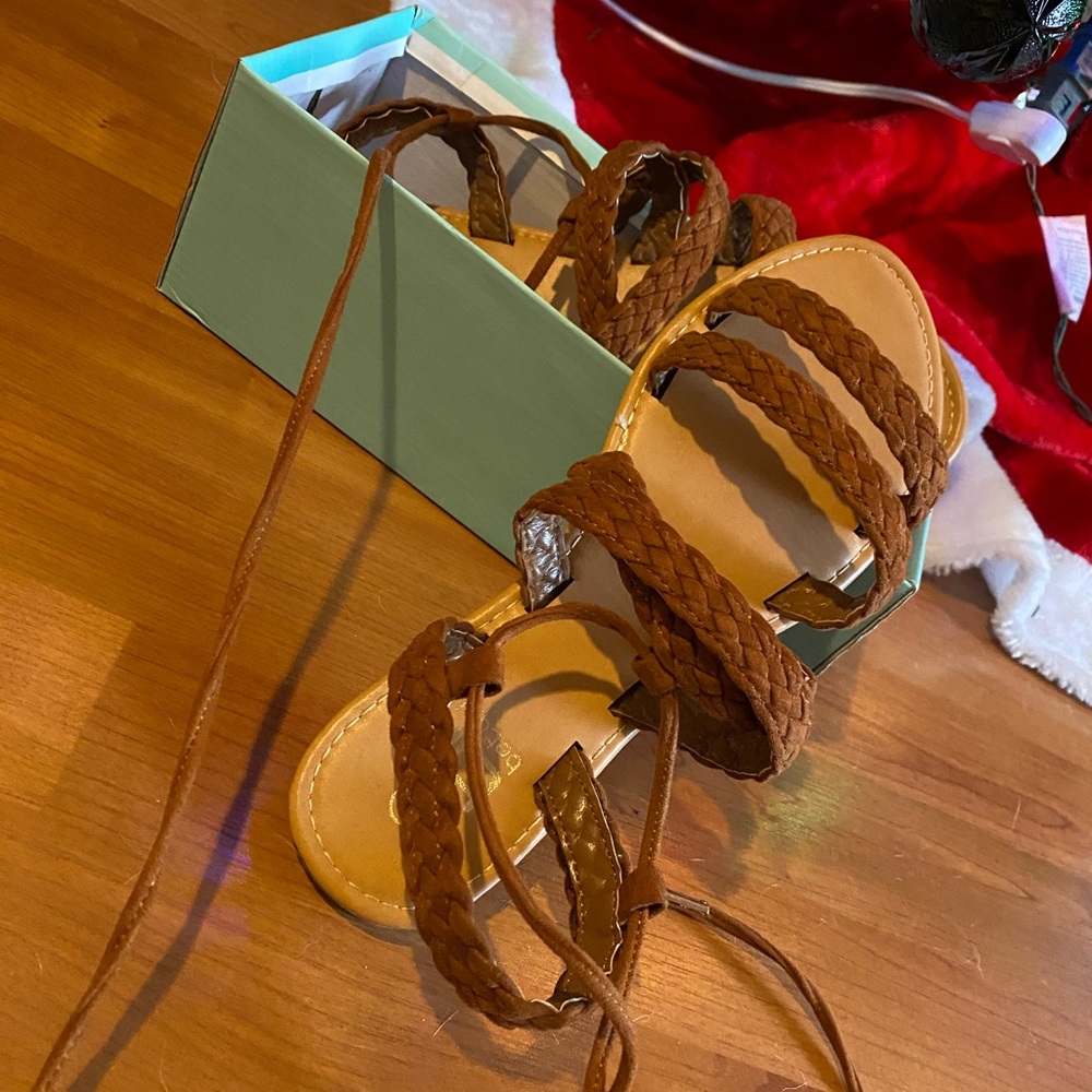 PRICE DROP BRAND NEW Tan Colored Sandals